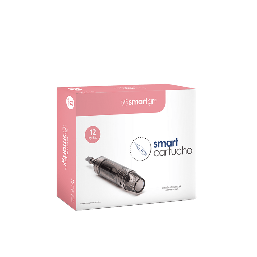 Cartucho Smart Pen Preto (12 Agulhas) - Caixa com 10 unidades