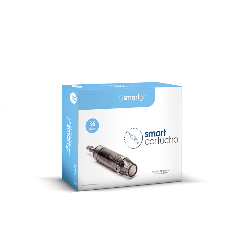 Cartucho Smart Pen Preto (36 Agulhas) - Caixa com 10 unidades